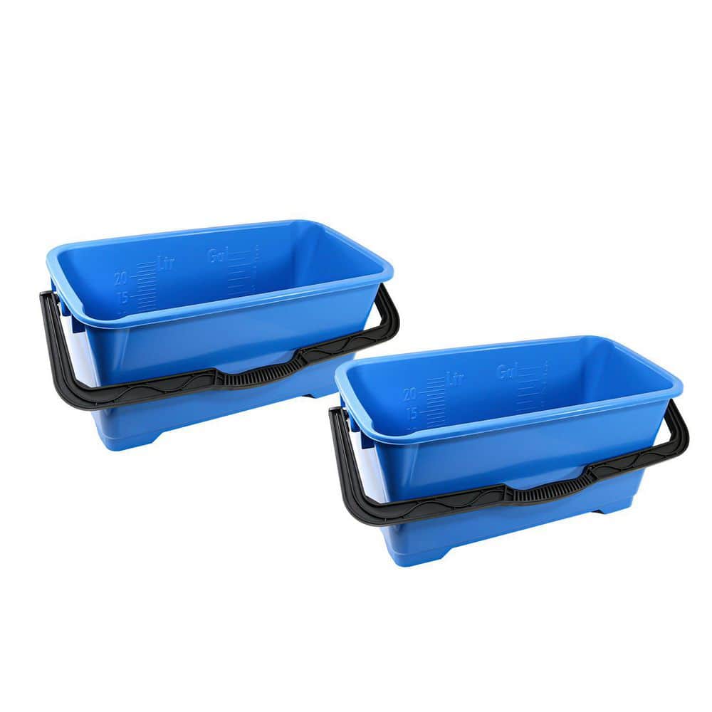 United Solutions 19 Gallon Large Plastic Utility Tub w/ Rope Handle, Blue 2  Pack, 1 Piece - Foods Co.