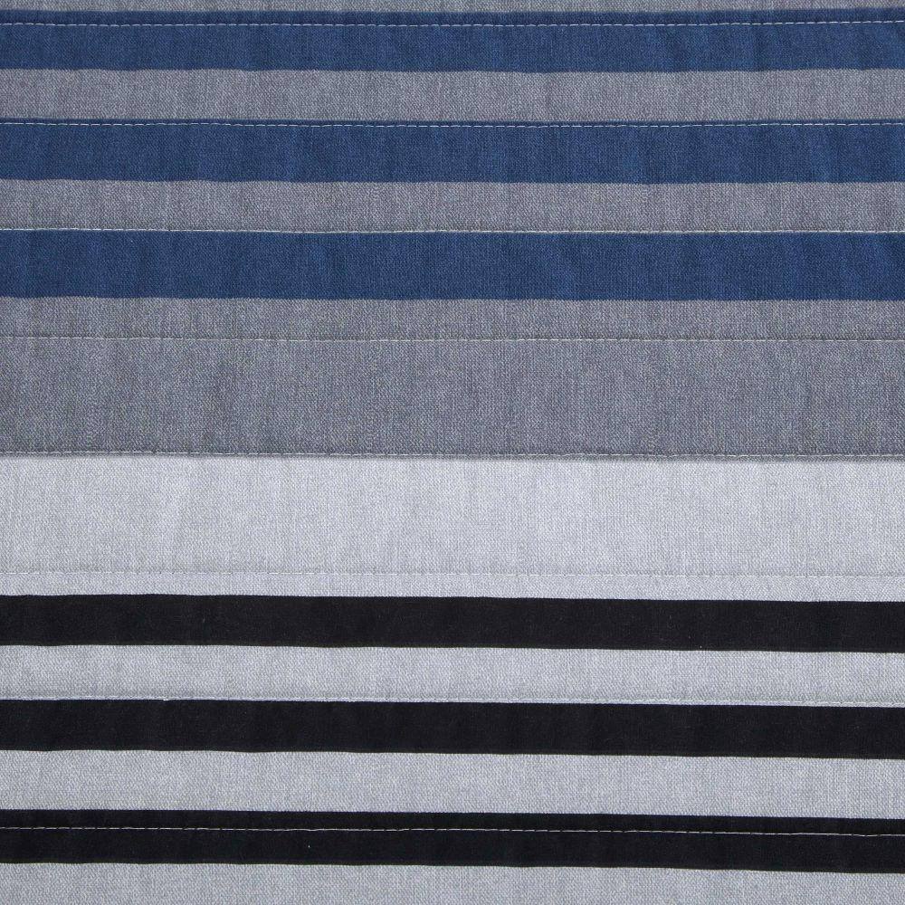 Full Grey Heather Cotton Reversible Quilt Set