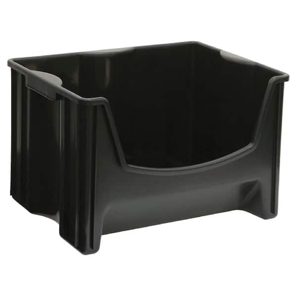 United Solutions R&R 5 gal. Black Stack Bin