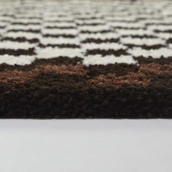 Covey Brown/Cream 8 ft. x 10 ft. Area Rug