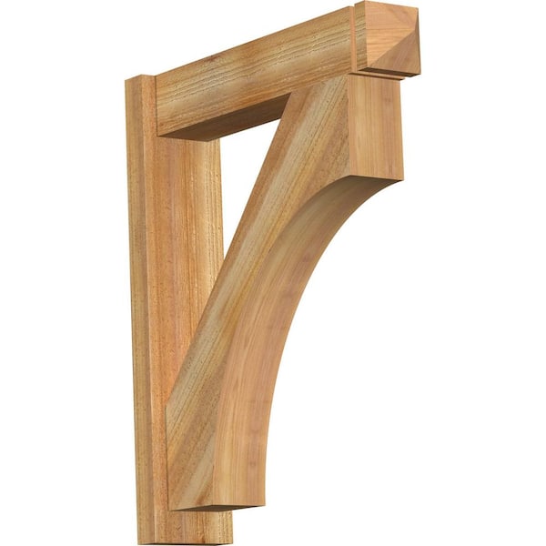Ekena Millwork 6 in. x 30 in. x 26 in. Western Red Cedar Westlake Arts and Crafts Rough Sawn Outlooker