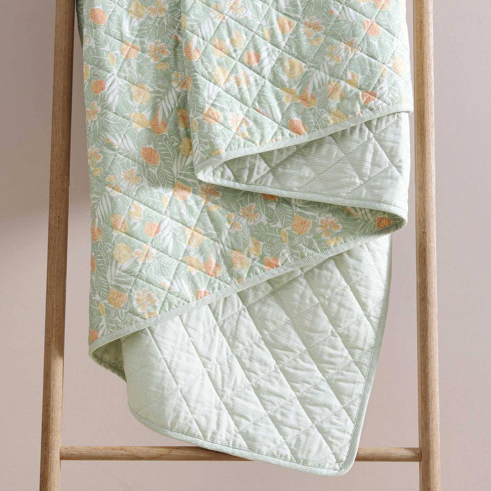 Full White Cotton Reversible Quilt Set