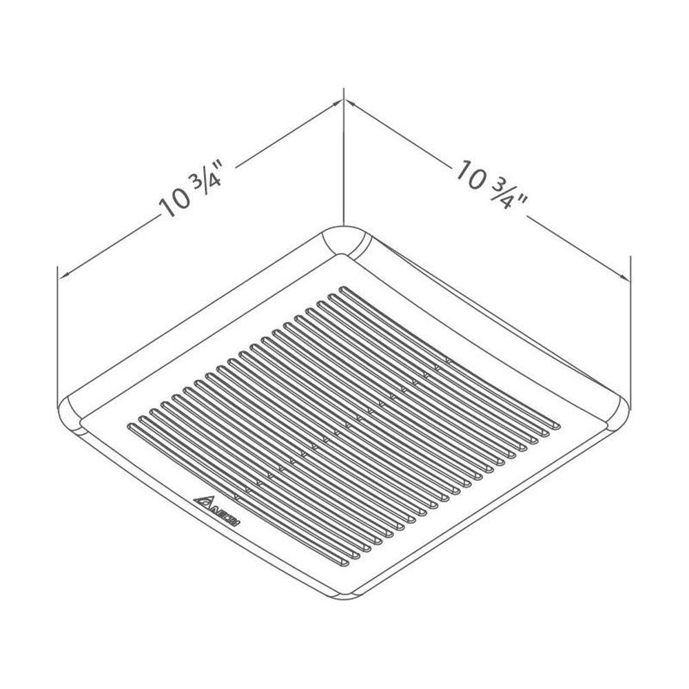 Delta Breez 100 CFM White Energy Star Bathroom Exhaust Fan