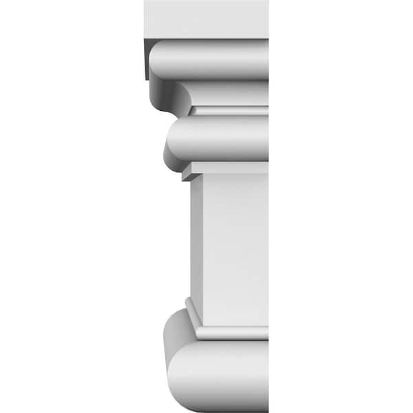 Ekena Millwork 7/8 in. x 43 in. x 3-1/2 in. Polyurethane Bedford