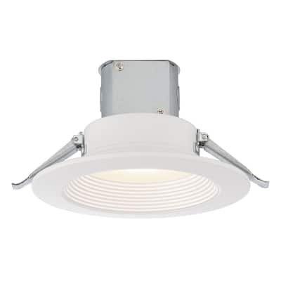 Easy-Up 6 in. White Baffle Recessed Integrated LED Kit at 93.6 CRI, 3000K, 1203 Lumens