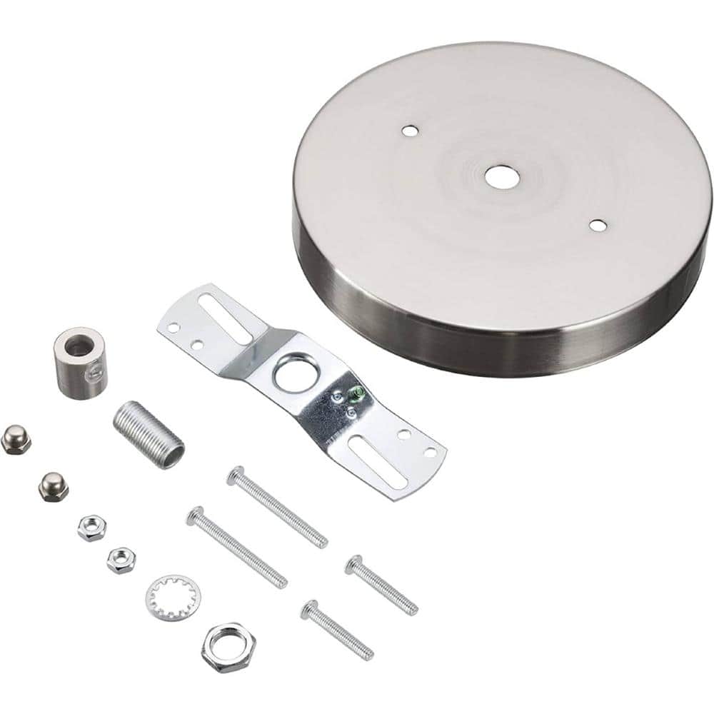 4-3/4 in. Dia and 7/16 in. Center Hole, Brushed Nickel Finish, Chandelier F