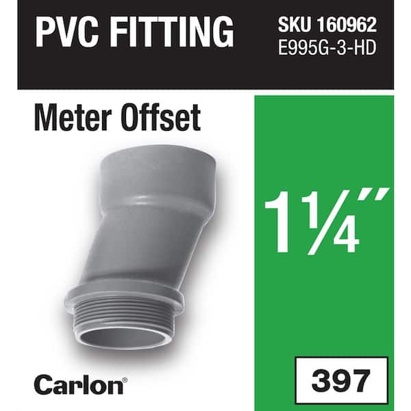1-1/4 in. Elbow Electrical PVC Meter Offset (E995GR)
