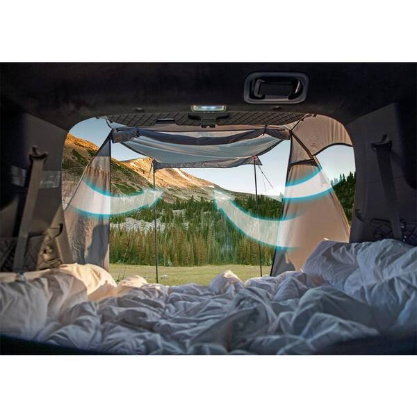 Zeus & Ruta 9 ft. x 11 ft. Khaki SUV Car Tent, Tailgate Shade