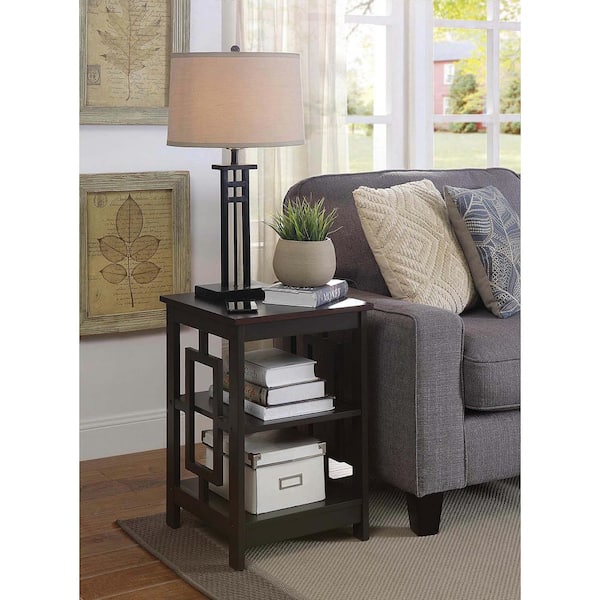 Convenience Concepts Town Square 23.50 in. Espresso Wood End Table