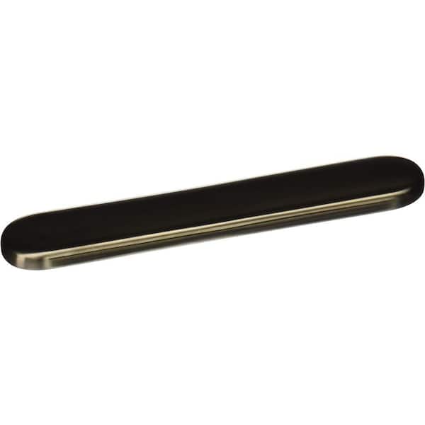 Assembly and Linear Cover 1.45 in. H x 2.9 in. D x 11.2 in. W Vibrant Brushed Moderne Brass Metal Decorative Drain Cover