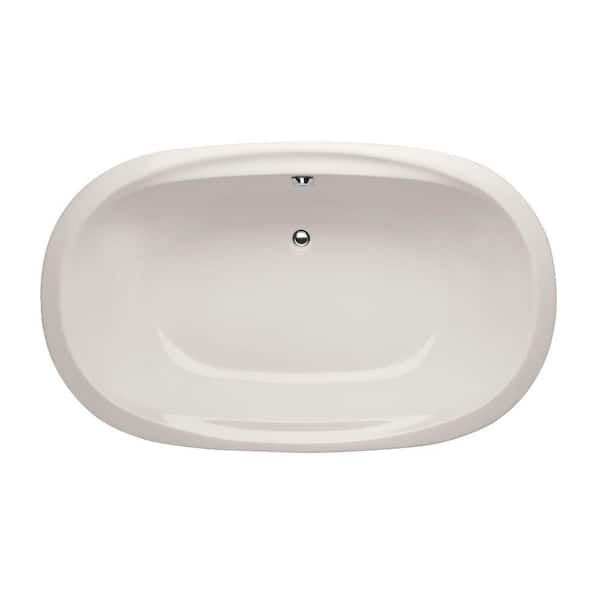 Hydro Systems Studio Dual Oval 74 in. Acrylic Oval Drop-in Air Bath Bathtub in White