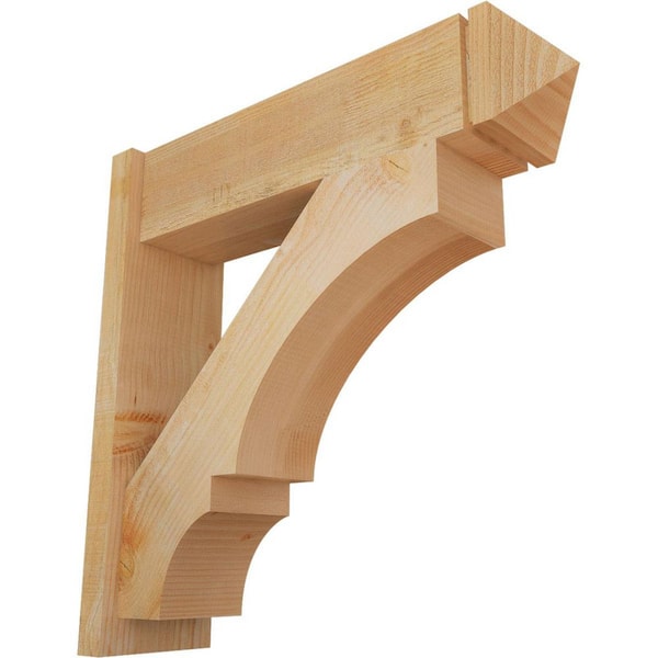 Ekena Millwork 8 in. x 30 in. x 30 in. Balboa Arts and Crafts Rough Sawn Douglas Fir Outlooker