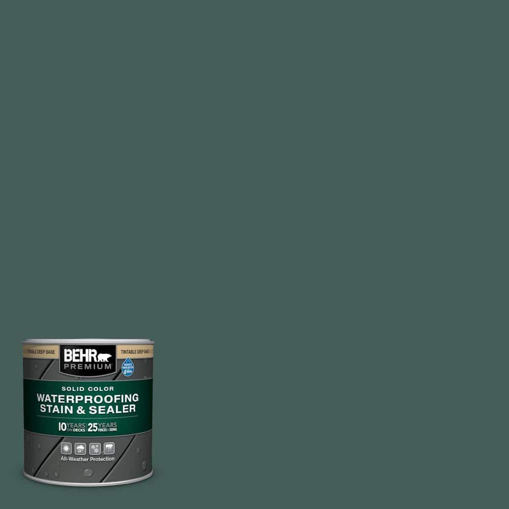 BEHR PREMIUM 8 oz. #SC-114 Mountain Spruce Solid Color Waterproofing  Exterior Wood Stain and Sealer Sample 501316 - The Home Depot