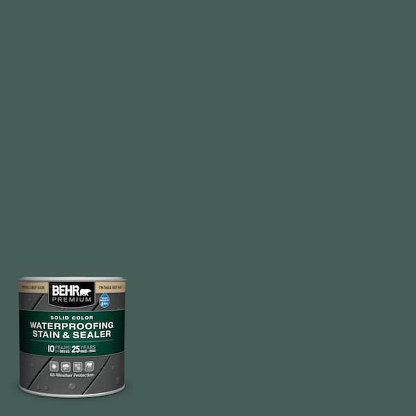 BEHR PREMIUM 8 oz. #SC-114 Mountain Spruce Solid Color Waterproofing Exterior Wood Stain and Sealer Sample