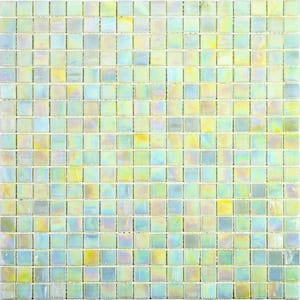 Skosh 11.6 in. x 11.6 in. Glossy Light Beige Glass Mosaic Wall and Floor Tile (18.69 sq. ft./case) (20-pack)