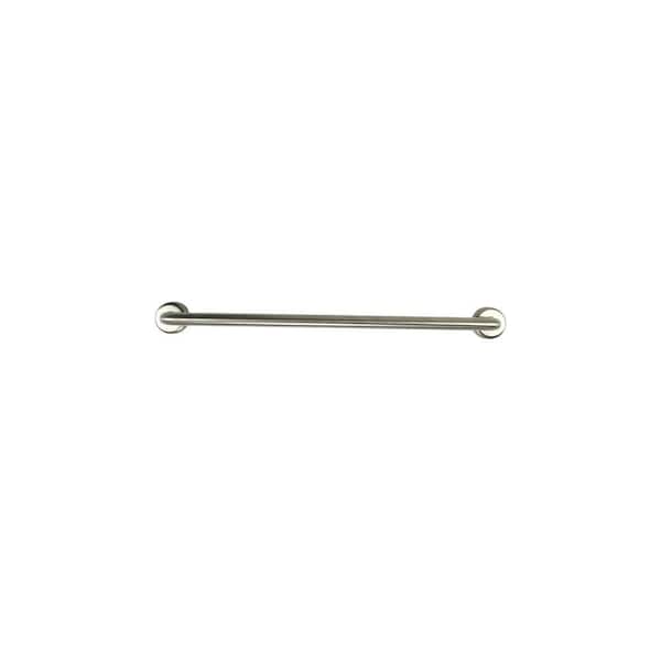 24 in. x 1.25 in. Concealed Screw Twist Fit Cover Grab Bar with EZ Clean Rubber Nubby Grips