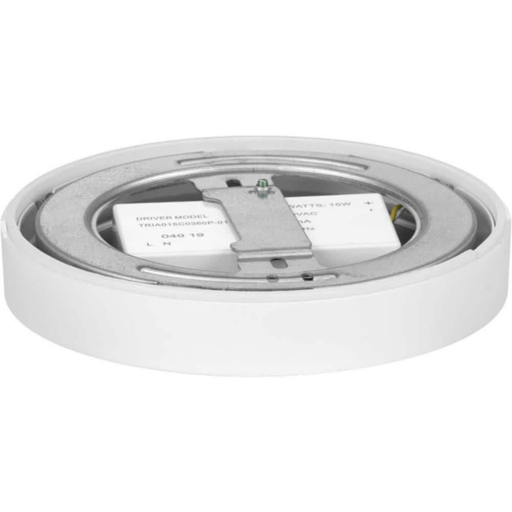 7-Inch White Glass LED Surface Mount Light