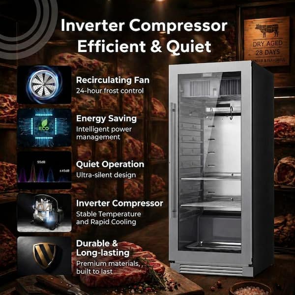 Ca'Lefort 24 in. 12.5 cu. ft. Dry Age Fridge for Beef and Meat