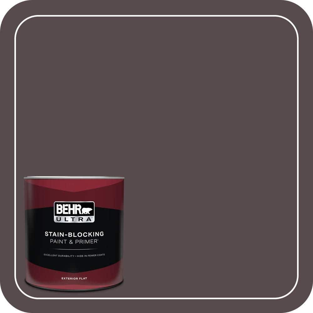 1 qt. #N100-7 Aubergine Flat Exterior Paint & Primer price history on PriceWatchPro