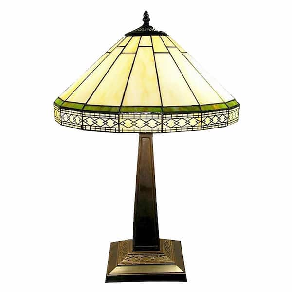 Warehouse of Tiffany 24 in. Roman Brown Table Lamp