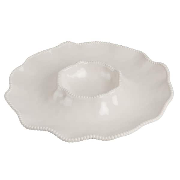 White melamine outlet platters