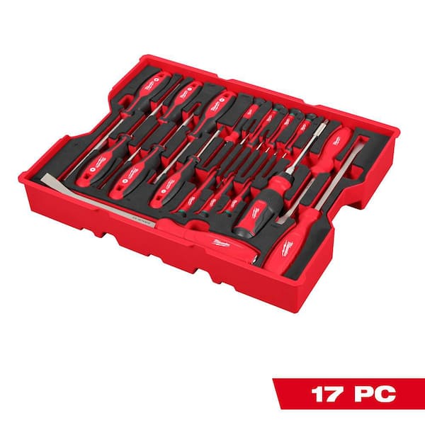Screwdriver & Pry Bar Set with Tray for PACKOUT Drawers (17-Piece)