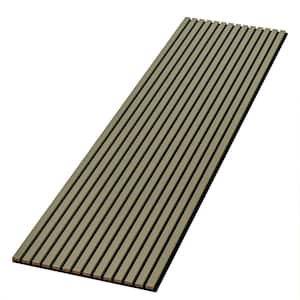 94 in. x 12.6 in. x 0.8 in. Acoustic Vinyl Wall Cladding Siding Board in Alamosa Green (Set of 2 piece)
