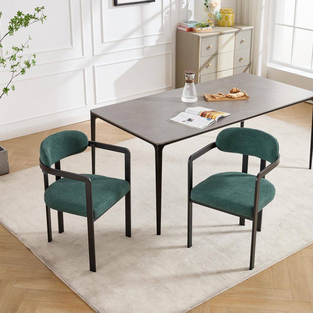 Green Finish Metal Outdoor Dining Chair (Set of 2) price history on PriceWatchPro