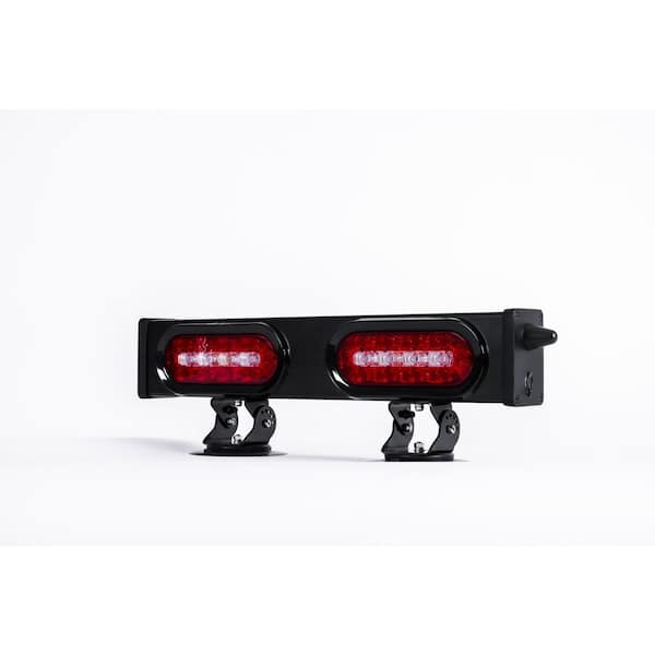 20 in. Wireless Trailer Tow Light Bar-Rechargeable, Pivot Base, Magnetic Suction Mount, Reverse Light - 7 Pin Connector