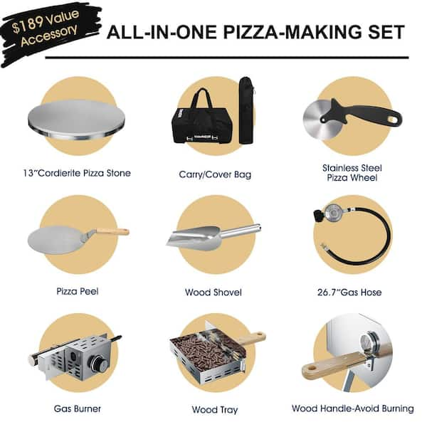 SIMOE Electric Pizza Oven,Indoor Pizza Oven with Handle & Removable Pizza  Tray & 30mins Timer, Multifunctional Countertop Pizza Oven Maker up to 12