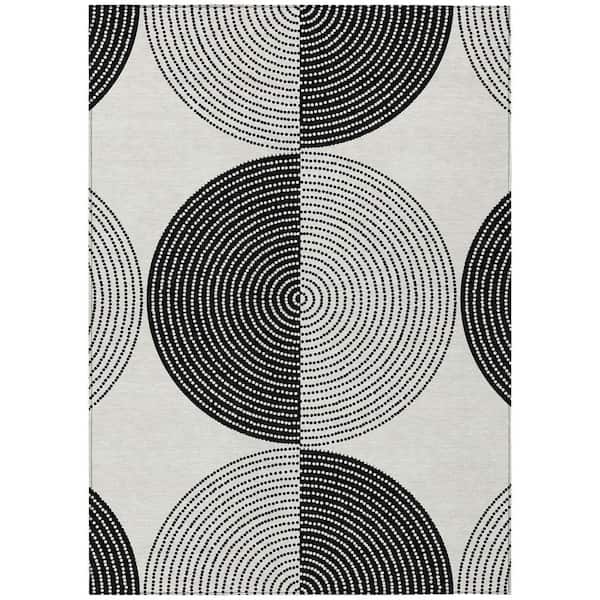 Chantille Machine Washable Indoor/Outdoor Abstract ACN2275 Ivory 2 ft. 6 in. x 3 ft. 10 in. Area Rug