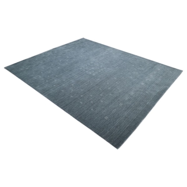 Simi Bohemian Gabbeh Slate 6 ft. x 9 ft. Hand-Knotted Area Rug