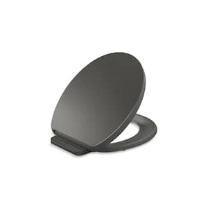 Impro Readylatch Quiet-Close Round- Front Toilet Seat in Thunder Grey