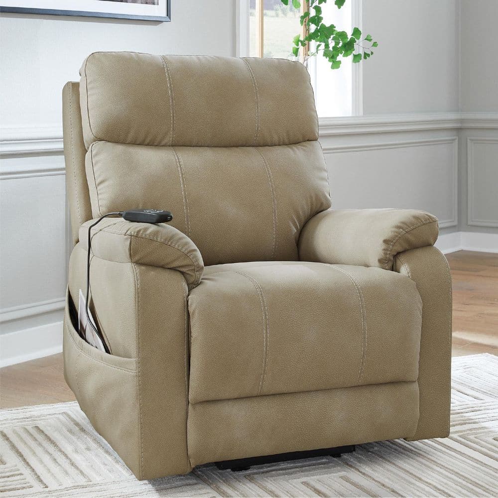 Signature DESIGN BY ASHLEY Next-Gen Durapella Beige Faux Leather