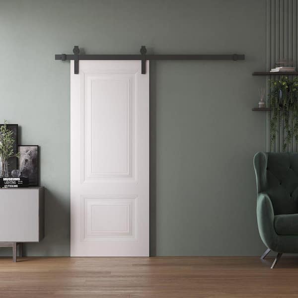 Sartodoors 7422 36 in. x 84 in. Sold Core White Color Wood Sliding