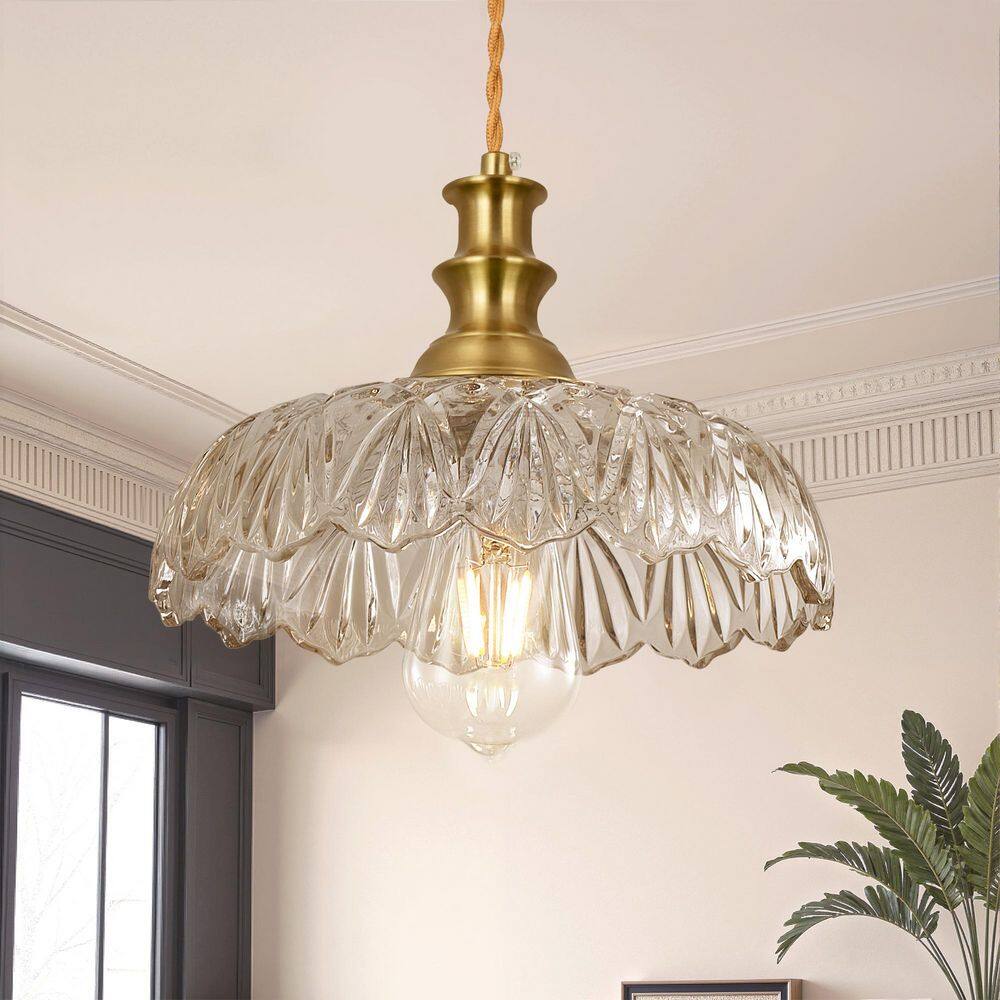 Henveton Jasslynn 60-Watt 1-Light Clear Modern Kitchen