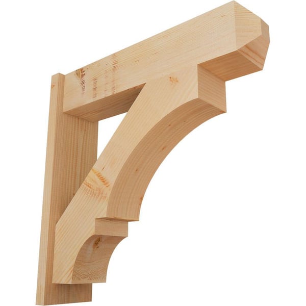 Ekena Millwork 8 in. x 30 in. x 30 in. Balboa Craftsman Smooth Douglas Fir Outlooker