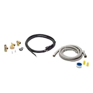 6 ft. Stainless Steel Dishwasher Installation Kit with Straight Cord