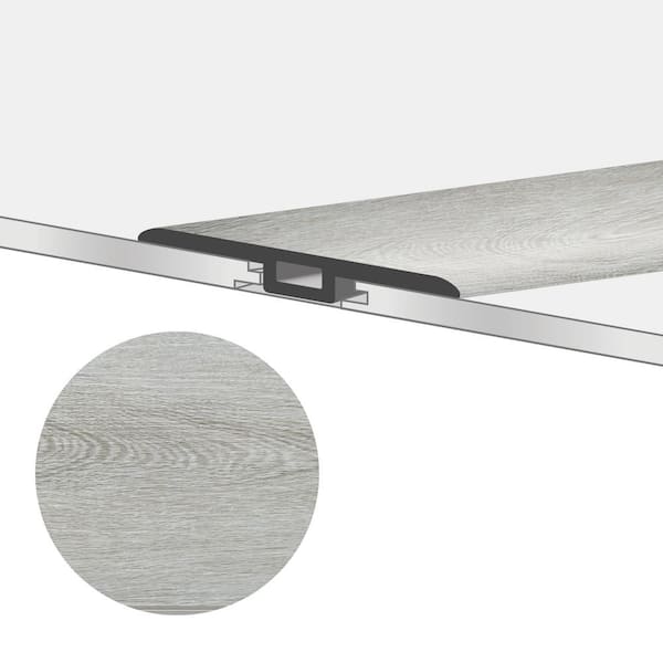 TruCore Greywolf 1-3/4 in. W x 47-1/4 in. L x 0.27 in. T Vinyl Reducer Molding Trim