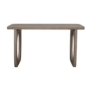 60 in. Rich Natural Tones Rectangle Mango Wood Long Console Table