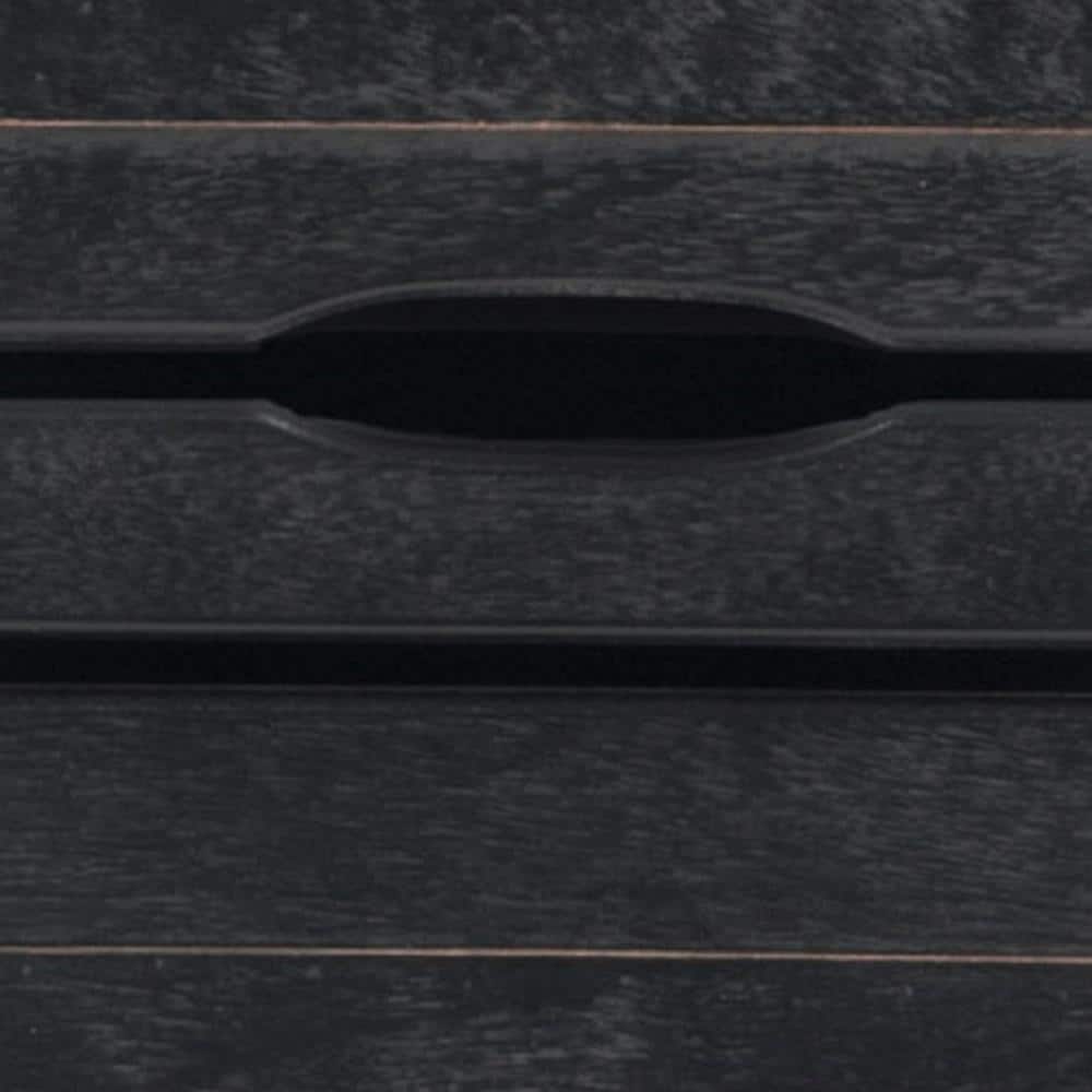 Sarina Black Pine 5-Drawer Coastal Chest