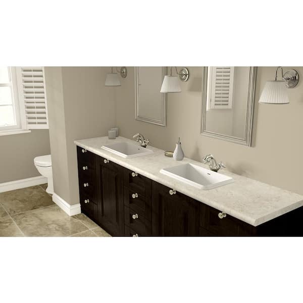 4 ft. x 8 ft. Laminate Sheet in Calacatta Oro with Standard Fine Velvet Texture Finish