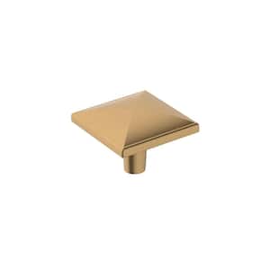 Extensity 1-1/2 in. (38mm) Classic Champagne Bronze Square Cabinet Knob