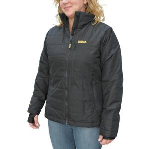 Women's Medium 20-Volt MAX XR Lithium-Ion Black Quilted Jacket Kit with 2.0 Ah Battery and Charger