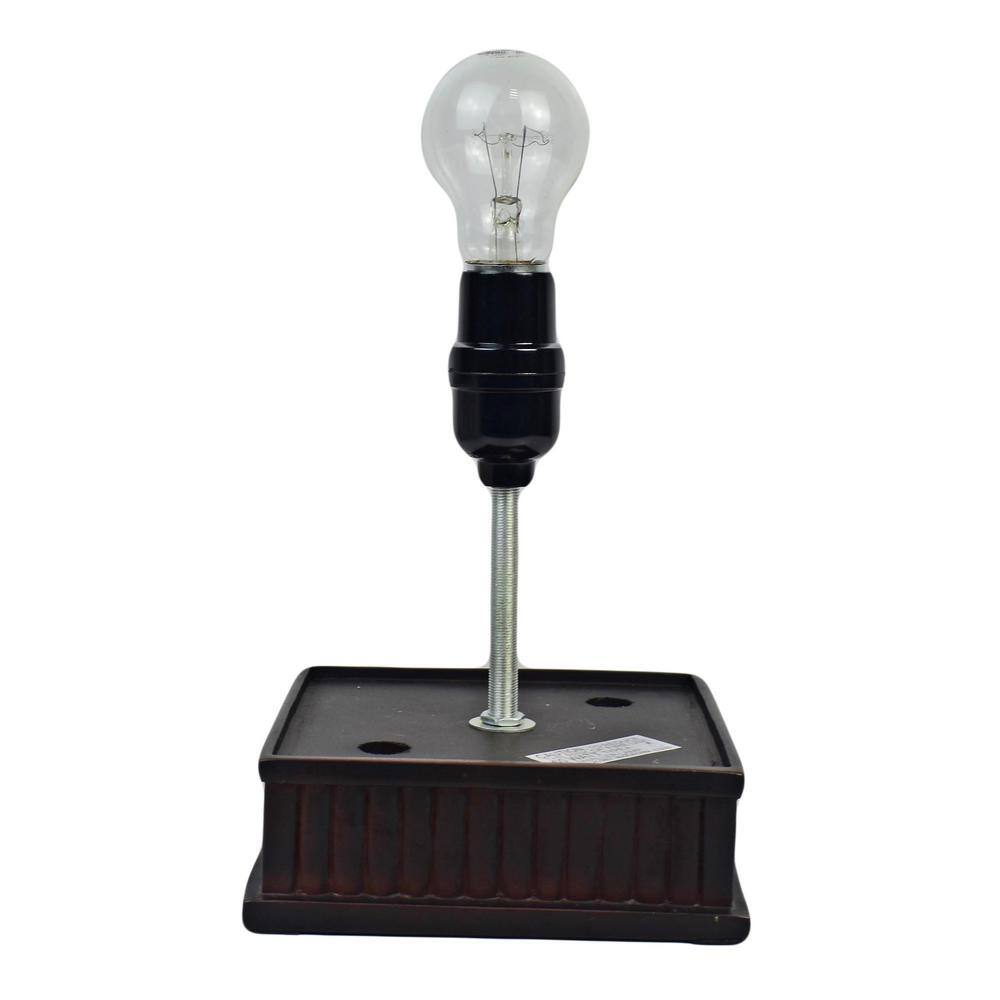 18" White Stained Glass Tiffany Style Table Lamp