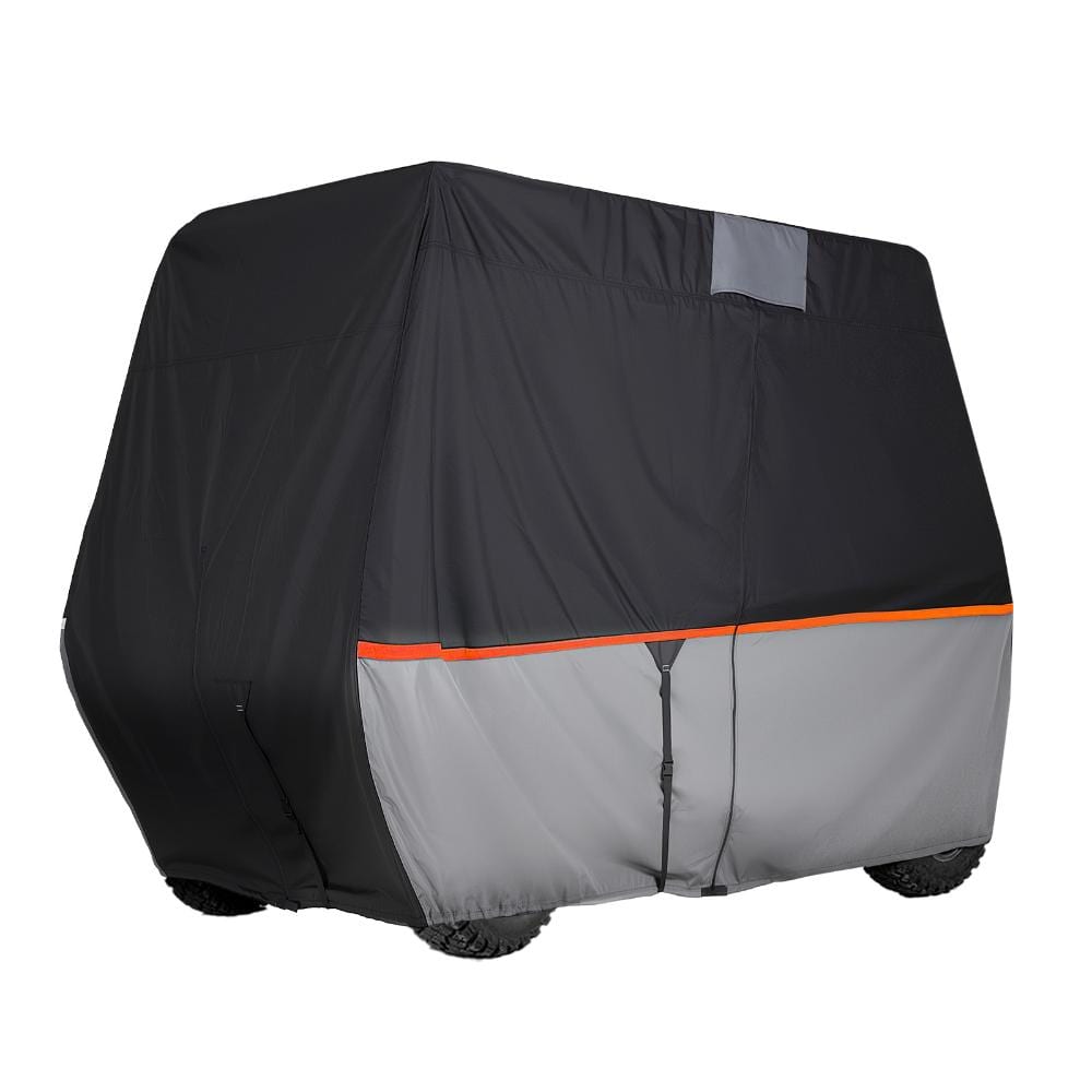 Golf Cart Cover for 2+2/4 Passenger Carts, 420D Waterproof Oxford with Silver Coating, 3 Zipper Doors, Sealed Top Seam price history on PriceWatchPro