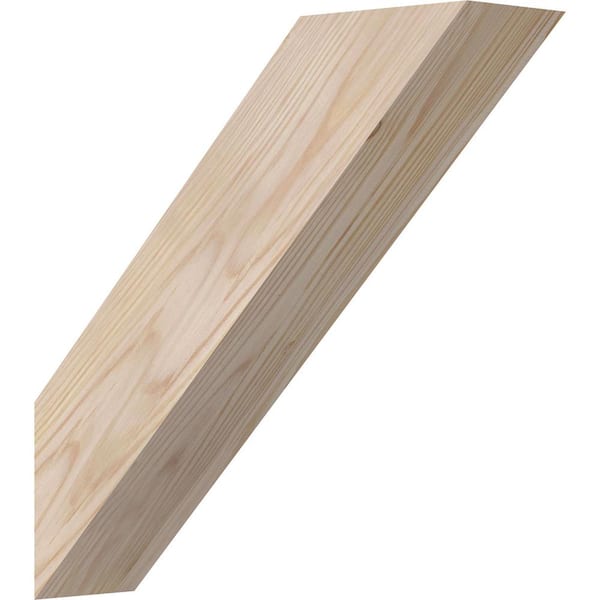 Ekena Millwork 3 1/2"W x 14"D x 14"H Traditional Smooth Knee Brace, Douglas Fir