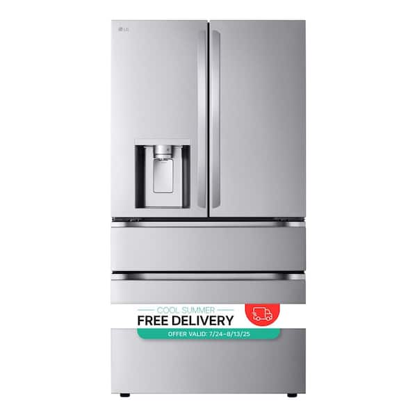29 cu. ft. SMART Standard Depth MAX French Door Refrigerator with Full Convert Drawer in PrintProof Stainless Steel