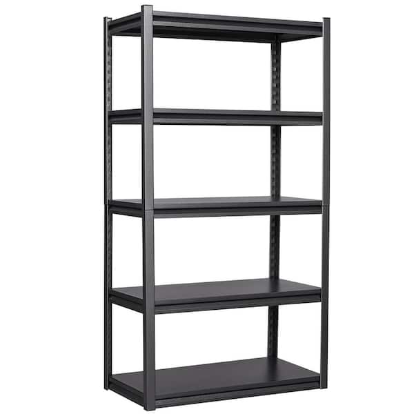 LISSIMO Heavy Duty Storage Shelving with Wheels,3-Tier Metal Garage Shelves  for Storage, Adjustable Shelving Unit for Commercial Warehouse Basement