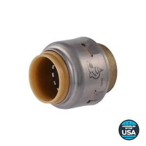 Max 1/2 in. Push-to-Connect Brass End Stop Fitting